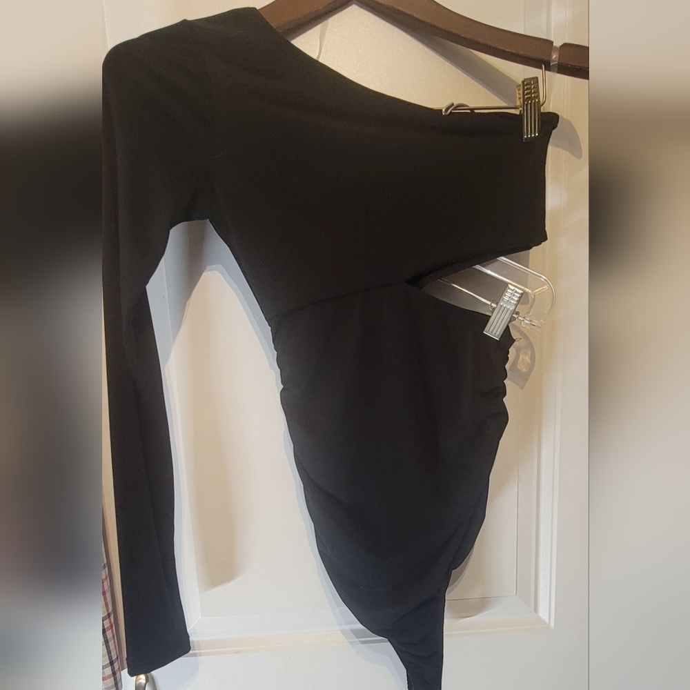 RUE 21 BLACK BODYSUIT,  SIZE SMALL NWT